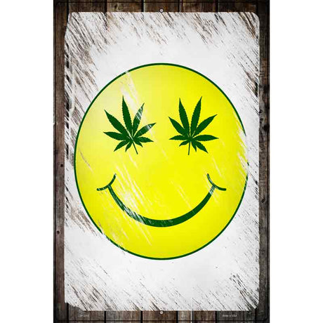 High Smiley Novelty Metal Parking Sign 12" x 18" (LGP)