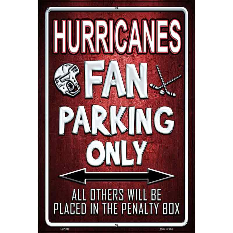 Hurricanes Metal Novelty Parking Sign 12" x 18" (LGP)