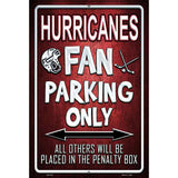 Hurricanes Metal Novelty Parking Sign 12" x 18" (LGP)