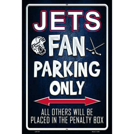 Jets Metal Novelty Parking Sign P-337 12" x 18" (LGP)