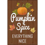 Pumpkin Spice Novelty Metal Parking Sign 12" x 18" (LGP)