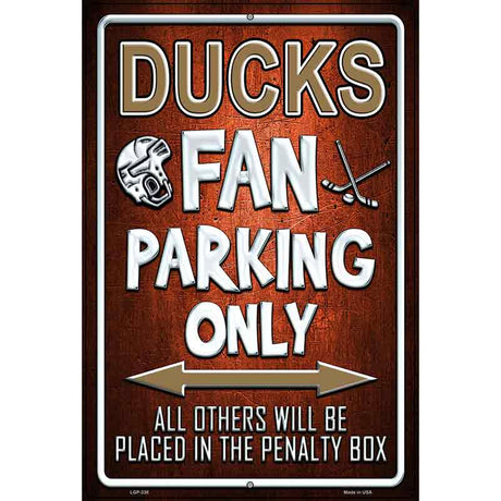 Ducks Metal Novelty Parking Sign 12" x 18" (LGP)