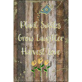 Plant Grow Harvest Novelty Metal Parking Sign 12" x 18" (LGP)