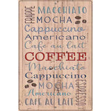 Coffee Novelty Metal Parking Sign 12" x 18" (LGP)