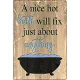 Bath Will Fix Anything Novelty Metal Parking Sign 12" x 18" (LGP)