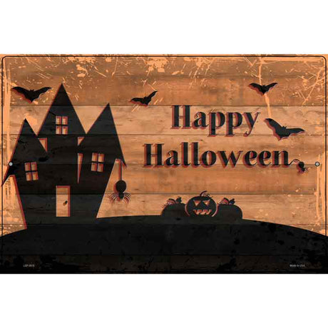 Happy Halloween Novelty Metal Parking Sign 12" x 18" (LGP)