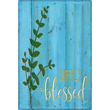 Simply Blessed Novelty Metal Parking Sign 12" x 18" (LGP)