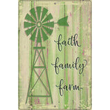 Faith Family Farm Novelty Metal Parking Sign 12" x 18" (LGP)