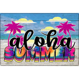 Aloha Summer Tie Dye Novelty Metal Parking Sign 12" x 18" (LGP)