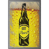 Got Beer Novelty Metal Parking Sign 12" x 18" (LGP)