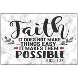 Makes Them Possible Bible Verse Novelty Metal Parking Sign 12" x 18" (LGP)