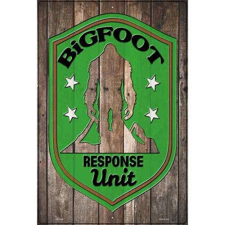 Bigfoot Response Unit Novelty Metal Parking Sign 12" x 18" (LGP)