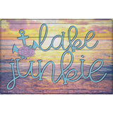 Lake Junkie Anchor Novelty Metal Parking Sign 12" x 18" (LGP)