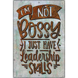 Leadership Skills Novelty Metal Parking Sign 12" x 18" (LGP)