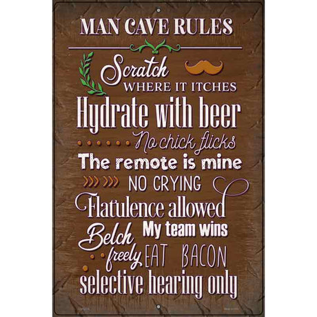 Hydrate With Beer Novelty Metal Parking Sign 12" x 18" (LGP)