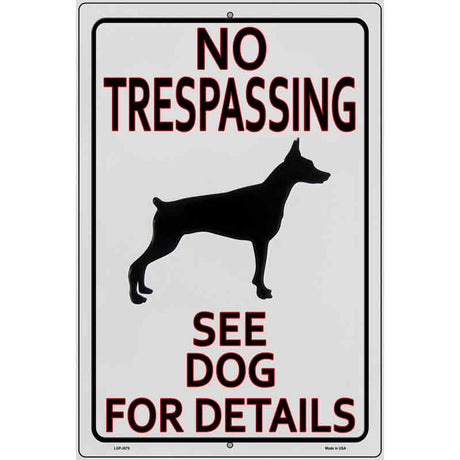 See Dog For Detail Novelty Metal Parking Sign 12" x 18" (LGP)