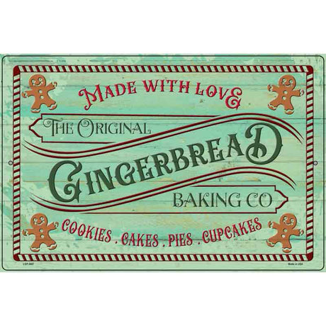 The Original Gingerbread Baking Co Novelty Metal Parking Sign 12" x 18" (LGP)