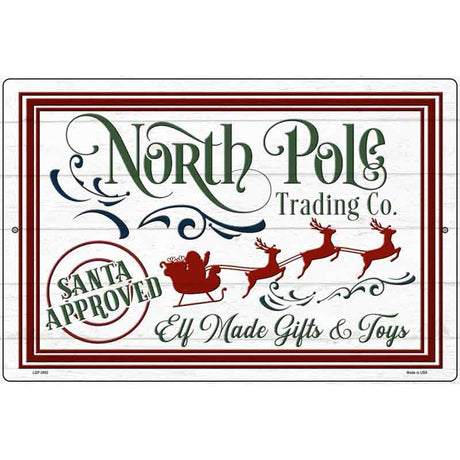 North Pole Trading Co Novelty Metal Parking Sign 12" x 18" (LGP)