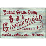 Gingerbread Baking Co Novelty Metal Parking Sign 12" x 18" (LGP)