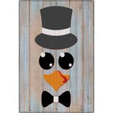 Penguin Face Novelty Metal Parking Sign 12" x 18" (LGP)