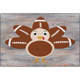 Football Turkey Novelty Metal Parking Sign 12" x 18" (LGP)