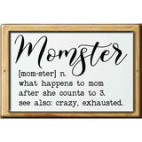 Momster Definition Novelty Metal Parking Sign 12" x 18" (LGP)