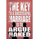 Argue Naked Novelty Metal Parking Sign 12" x 18" (LGP)