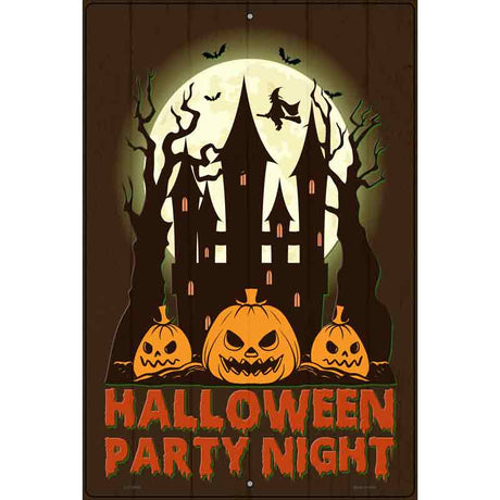 Halloween Party Night Novelty Metal Parking Sign 12" x 18" (LGP)