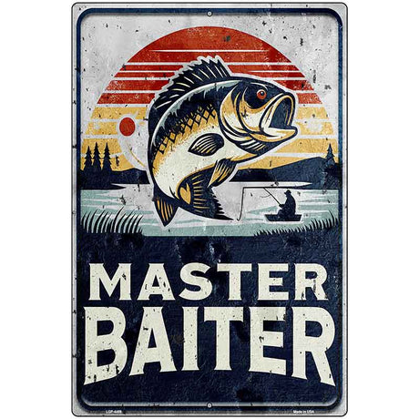 Master Baiter Metal Novelty Parking Sign P-4459