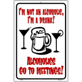 Im A Drunk Metal Novelty Parking Sign 12" x 18" (LGP)