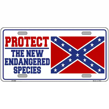 New Endangered Species Metal License Plate 24" x 12" (LLP)