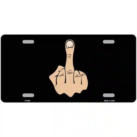 Middle Finger Novelty Metal License Plate 24" x 12" (LLP)