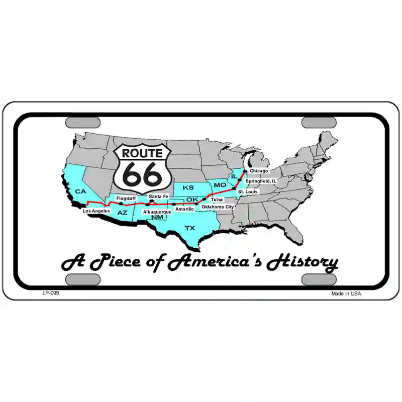 A Piece Of History Novelty Metal License Plate 24" x 12" (LLP)