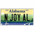 N Joy AL Alabama Metal Novelty License Plate 24" x 12" (LLP)