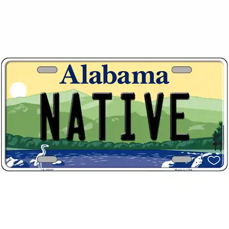 Native Alabama Metal Novelty License Plate 24" x 12" (LLP)