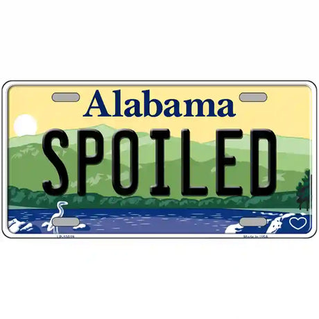 Spoiled Alabama Metal Novelty License Plate 24" x 12" (LLP)