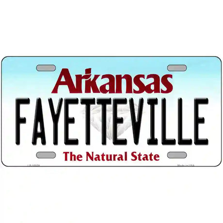 Fayetteville Arkansas Metal Novelty License Plate 24" x 12" (LLP)