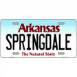 Springdale Arkansas Metal Novelty License Plate 24" x 12" (LLP)