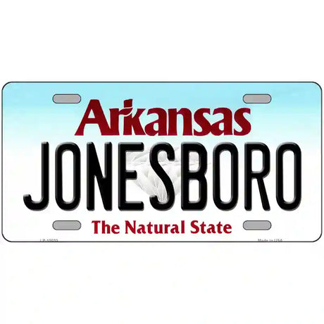 Jonesboro Arkansas Metal Novelty License Plate 24" x 12" (LLP)