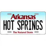 Hot Springs Arkansas Metal Novelty License Plate 24" x 12" (LLP)