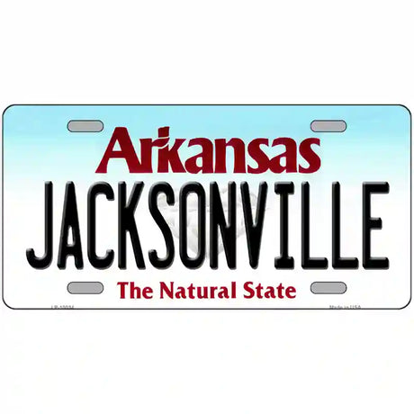 Jacksonville Arkansas Metal Novelty License Plate 24" x 12" (LLP)