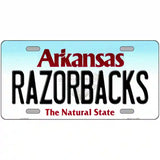 Razorbacks Arkansas Metal Novelty License Plate 24" x 12" (LLP)