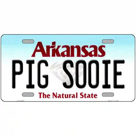 Pig Sooie Arkansas Metal Novelty License Plate 24" x 12" (LLP)