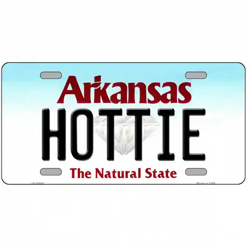 Hottie Arkansas Metal Novelty License Plate 24" x 12" (LLP)