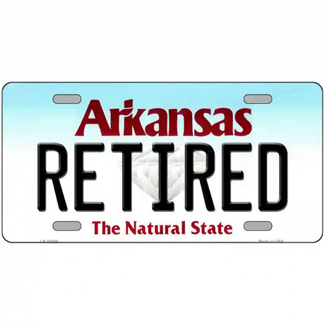 Retired Arkansas Metal Novelty License Plate 24" x 12" (LLP)