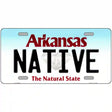 Native Arkansas Metal Novelty License Plate 24" x 12" (LLP)