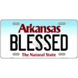 Blessed Arkansas Metal Novelty License Plate 24" x 12" (LLP)