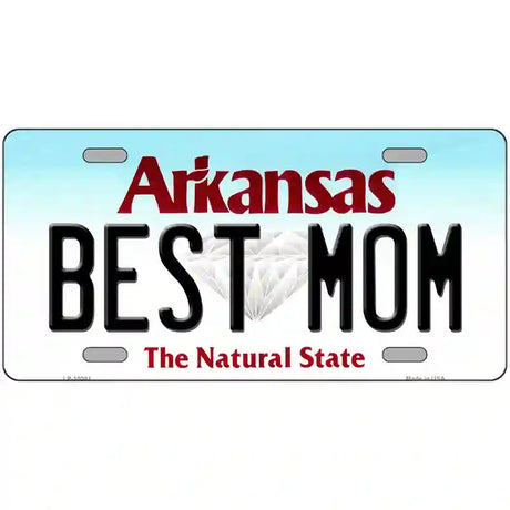 Best Mom Arkansas Metal Novelty License Plate 24" x 12" (LLP)