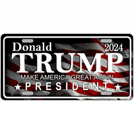 Trump 2024 Metal Novelty License Plate 24" x 12" (LLP)