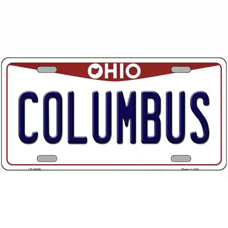 Columbus Ohio Metal Novelty License Plate 24" x 12" (LLP)